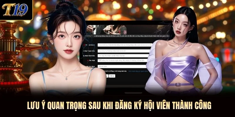 Lưu ý quan trọng sau khi đăng ký hội viên thành công