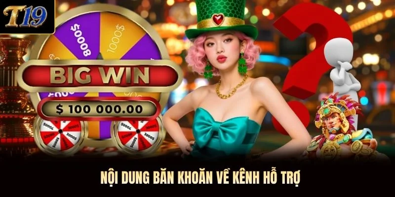 Nội dung băn khoăn về kênh hỗ trợ